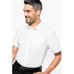 CHEMISE POPELINE MANCHES COURTES HOMME