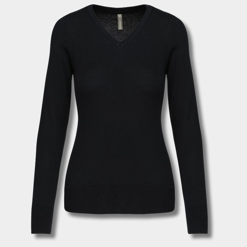 Pull col V femme en coton – Élégance & confort Pull col V femme en coton – Élégance & confort