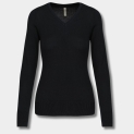 Pull col V femme en coton – Élégance & confort
