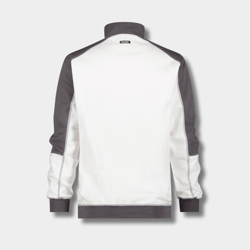 Sweat zippé court avec coutures renforcées