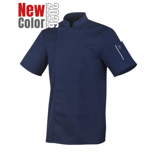 Veste de cuisine professionnelle NERO Robur manches courtes, confort et résistance