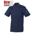 Veste de cuisine professionnelle NERO Robur manches courtes, confort et résistance