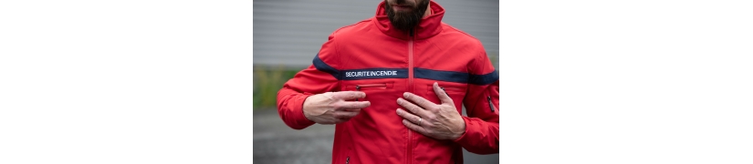 Softshell Homme SSIAP Sécurité Incendie veste technique professionnelle