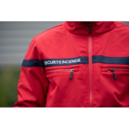 Softshell Homme SSIAP Sécurité Incendie veste technique professionnelle
