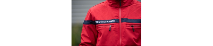 Softshell Homme SSIAP Sécurité Incendie veste technique professionnelle