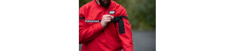 Sweat SSIAP Homme Sécurité Incendie sweat professionnel coton