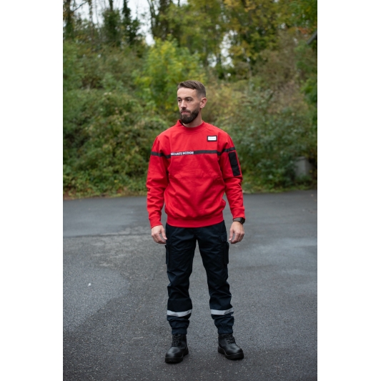 Sweat SSIAP Homme Sécurité Incendie sweat professionnel coton