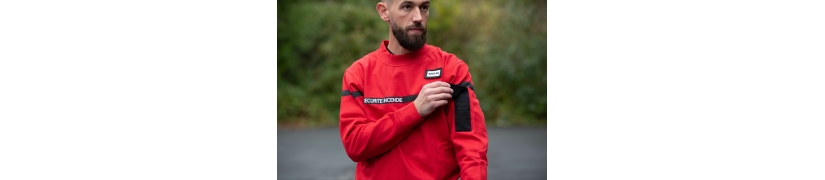 Sweat SSIAP Homme Sécurité Incendie sweat professionnel coton