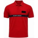 Polo rouge Sécurité Incendie 100 % coton Brodé & Velcro