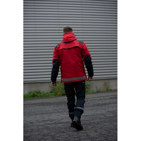 Parka Sécurité Privée Rouge Haute Visibilité ARC Distribution
