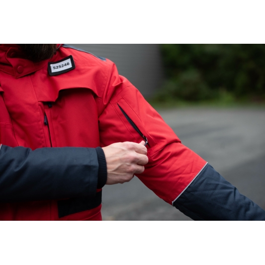 Parka Sécurité Privée Rouge Haute Visibilité ARC Distribution