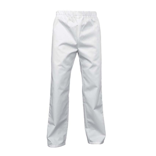 Pantalon professionnel blanc mixte polyester coton ARC Distribution