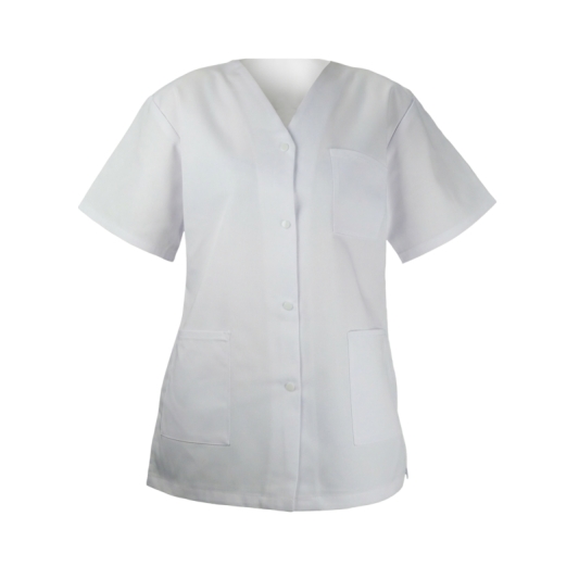 Blouse professionnelle blanche manches courtes ARC Distribution