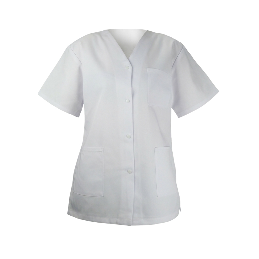Blouse professionnelle blanche manches courtes ARC Distribution
